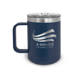 15 oz. Mug Handle Tumbler - Navy Blue
