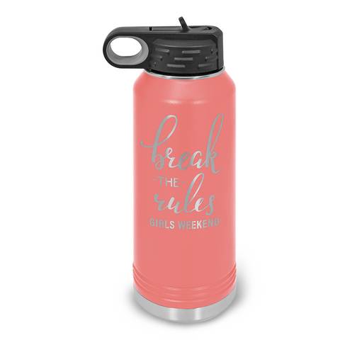 32 oz. Insulated Bottle - Coral
