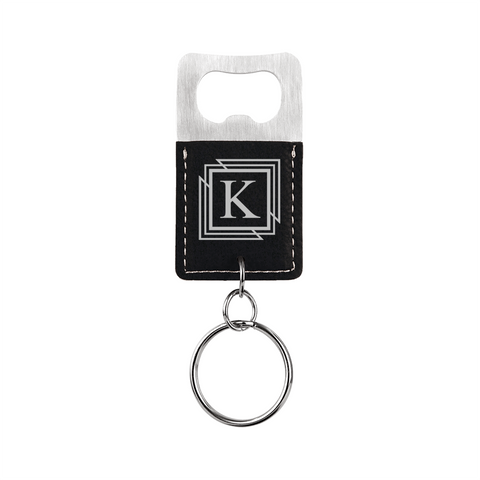 Keychain - Black (Silver Engraving)