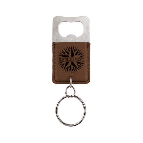 Keychain - Dark Brown (Black Engraving)